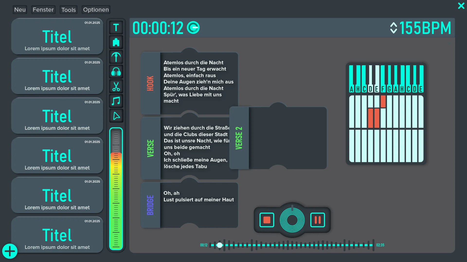 notone Note Screen