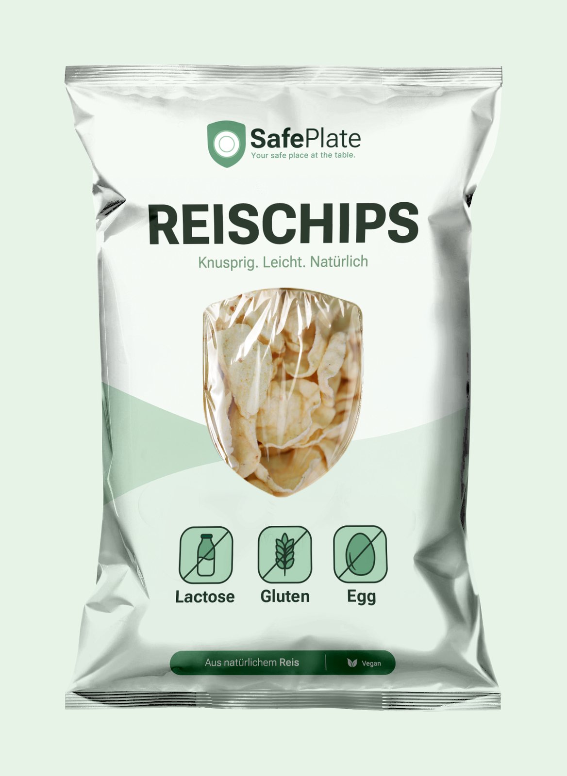 SafePlate Verpackung Reischips